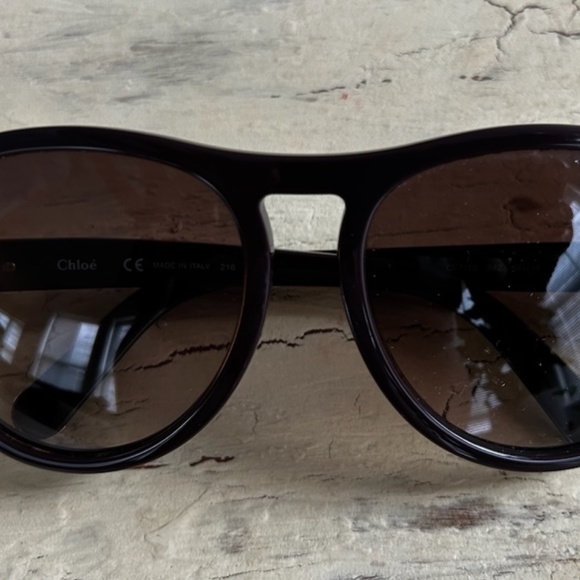 Chloe - "Ruby" Aviator Sunglasses: NWOT - Picture 2 of 10